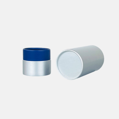 Custom Printed Silver Paper Tube Packaging