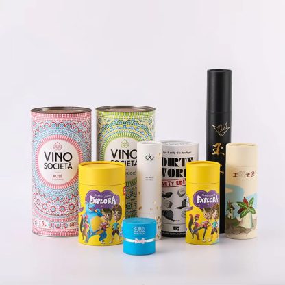 Custom Aluminum Foil Cover Paper Tube Packaging