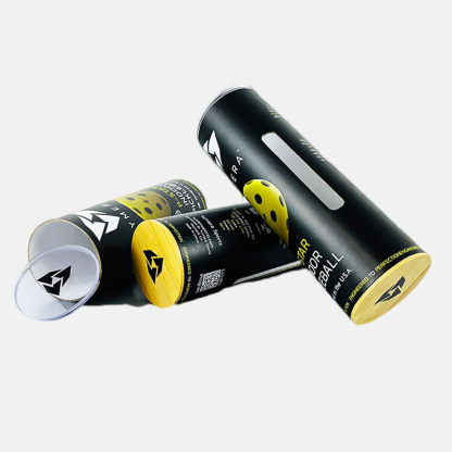 Custom Black bamboo Lid and Visible Lid Paper Tube