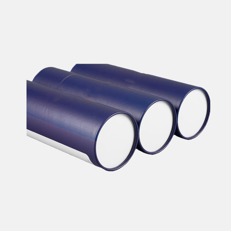 Custom Blue Glossy Paper Tube Wholesale