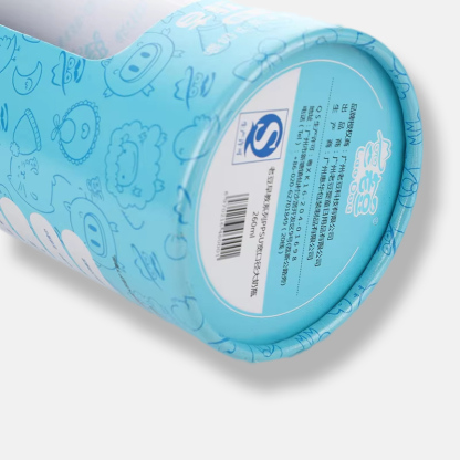 Custom Blue Transparent Window Cylindrical Paper Tube Wholesale