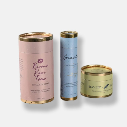 Custom CMYK Hot Stamping Paper Tube Wholesale