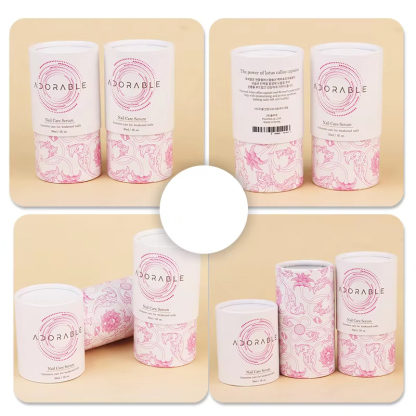 Custom Cosmetic Essential Oil Cylindrical Paper Tube