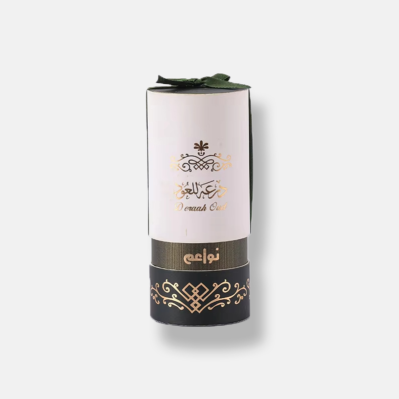 Custom Cosmetic Paper Tube Packaging Hot Stamping Ribbon