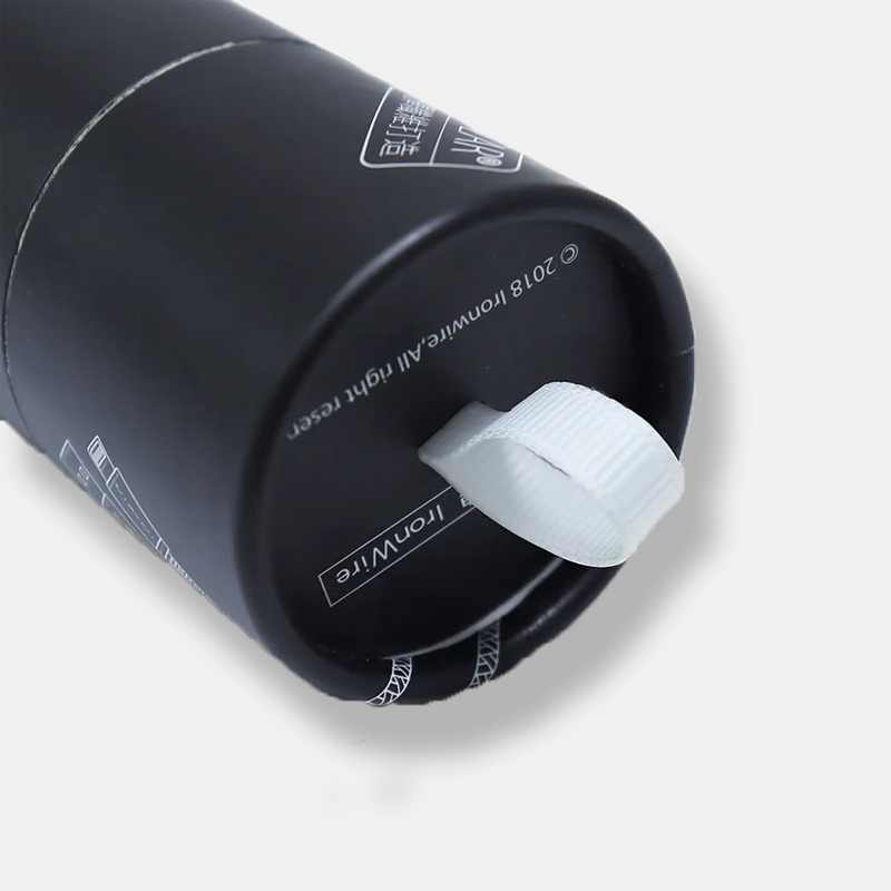 Custom Cylinder Paper Tube Packaging With Silk Handle for Electronic Accessories