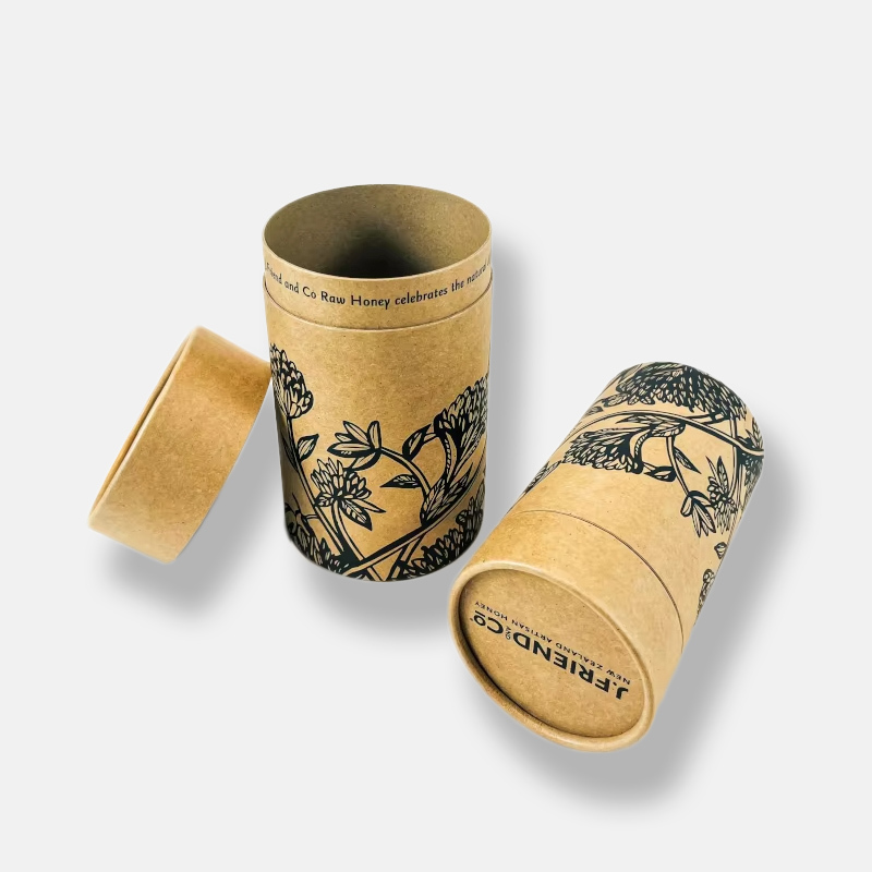 Custom Kraft Paper Printed Paper Tube Packaging Boxes
