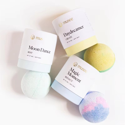 Custom Logo Bath Ball Paper Tube Wholesale