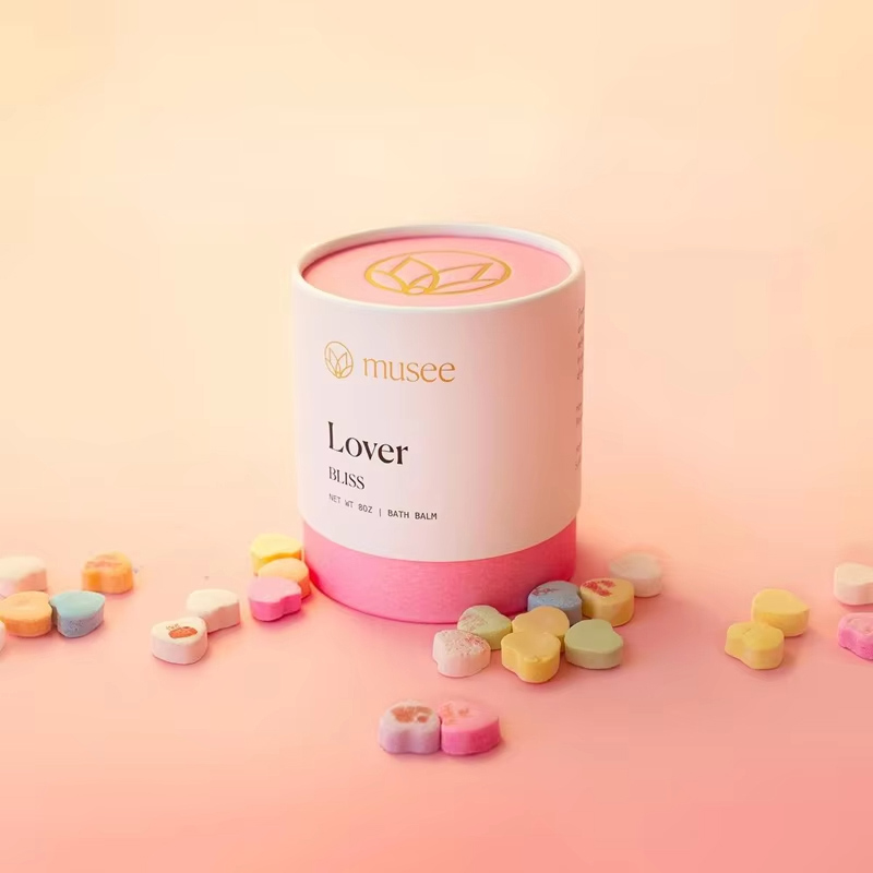 Custom Logo Bath Ball Paper Tube Wholesale