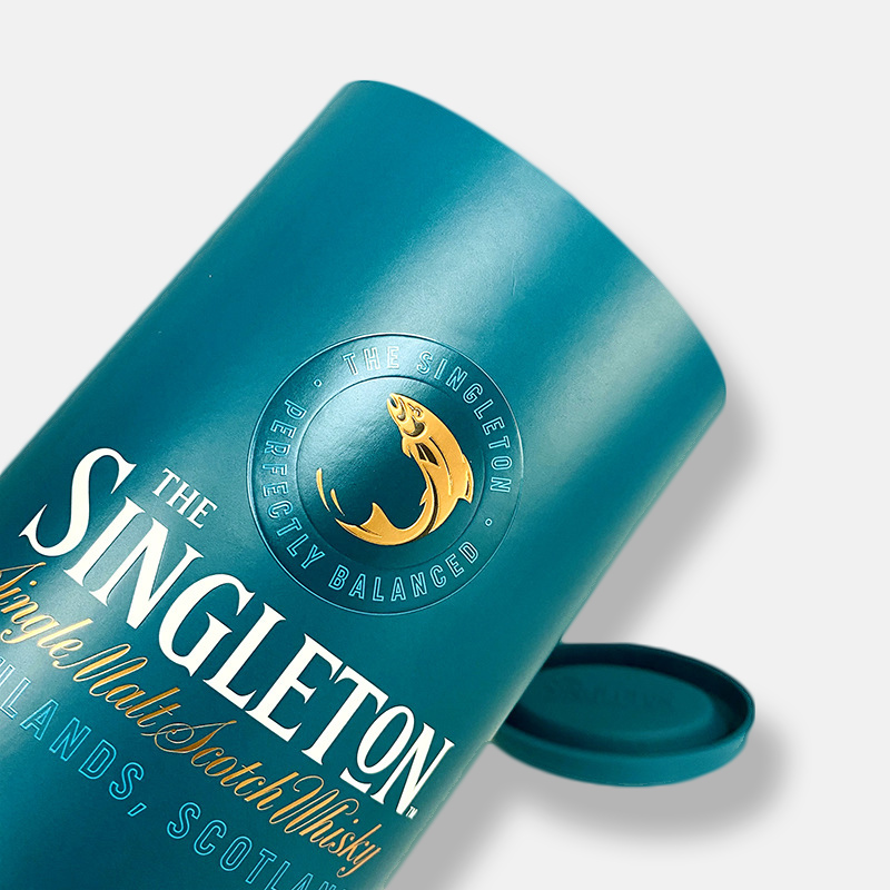 Custom Luxury Wine Oval Cylindrical Paper Tube Packaging