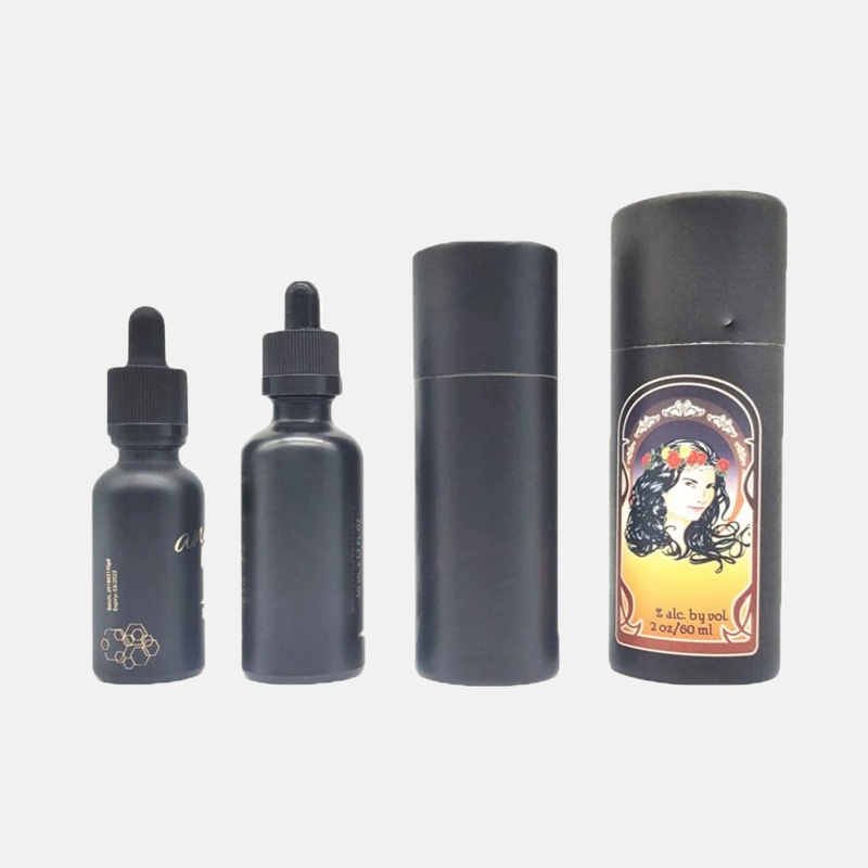 Custom Matte Black Paper Tube