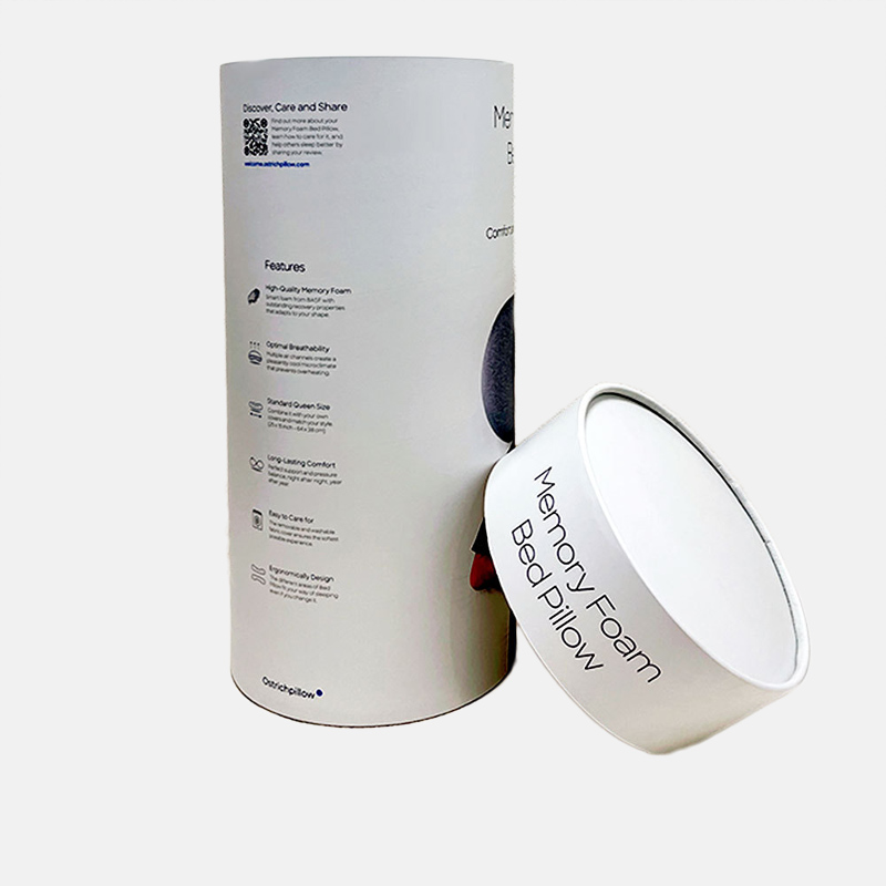 Custom Pillow Turned-edge Cylindrical Paper Tube