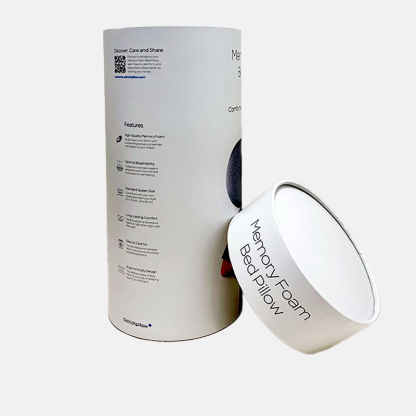 Custom Pillow Turned-edge Cylindrical Paper Tube