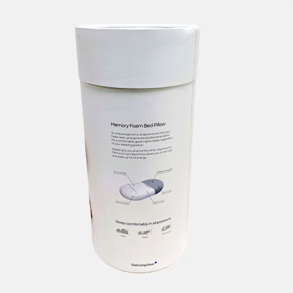 Custom Pillow Turned-edge Cylindrical Paper Tube