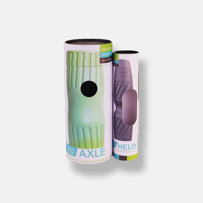 Custom Printed Paper Tube Packaging with Window and Lid