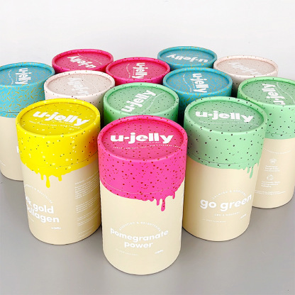 Custom White Kraft Paper Tube Packaging Wholesale