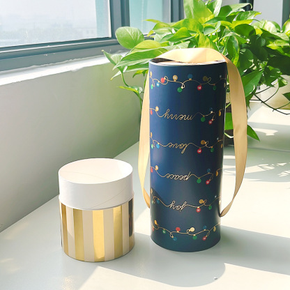 Customised Cosmetic Paper Tube Packaging with Carrying String