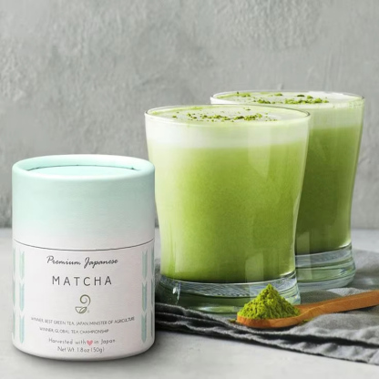 Customised Matcha Tea Powder Paper Tube Packaging