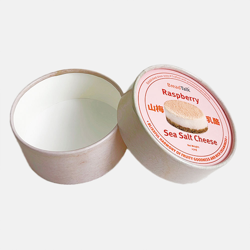 Customised Round Cake Tube Packaging with Lid