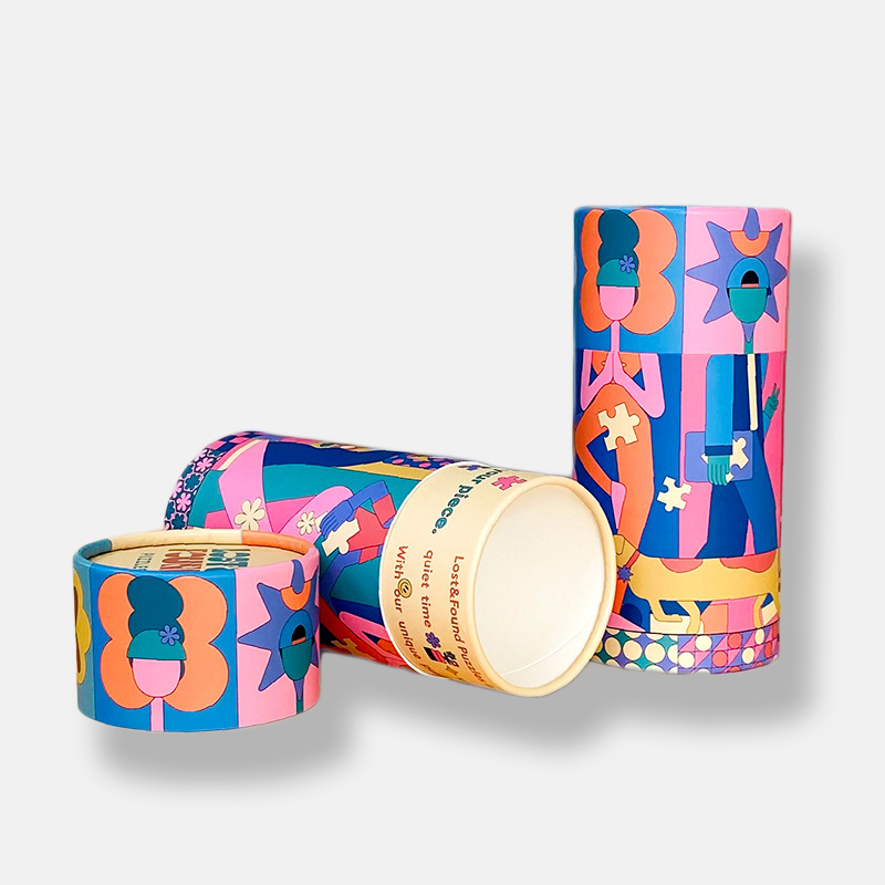 Custom Colored Paper Tube Packaging 