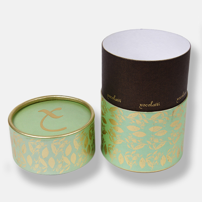 Customized Green Luxury Round Paper Tube Manufacturer