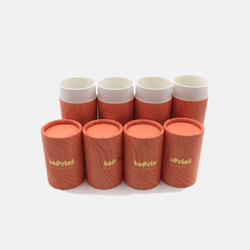 Customized Logo Gold Stamping Paper Tube Packaging Supplier