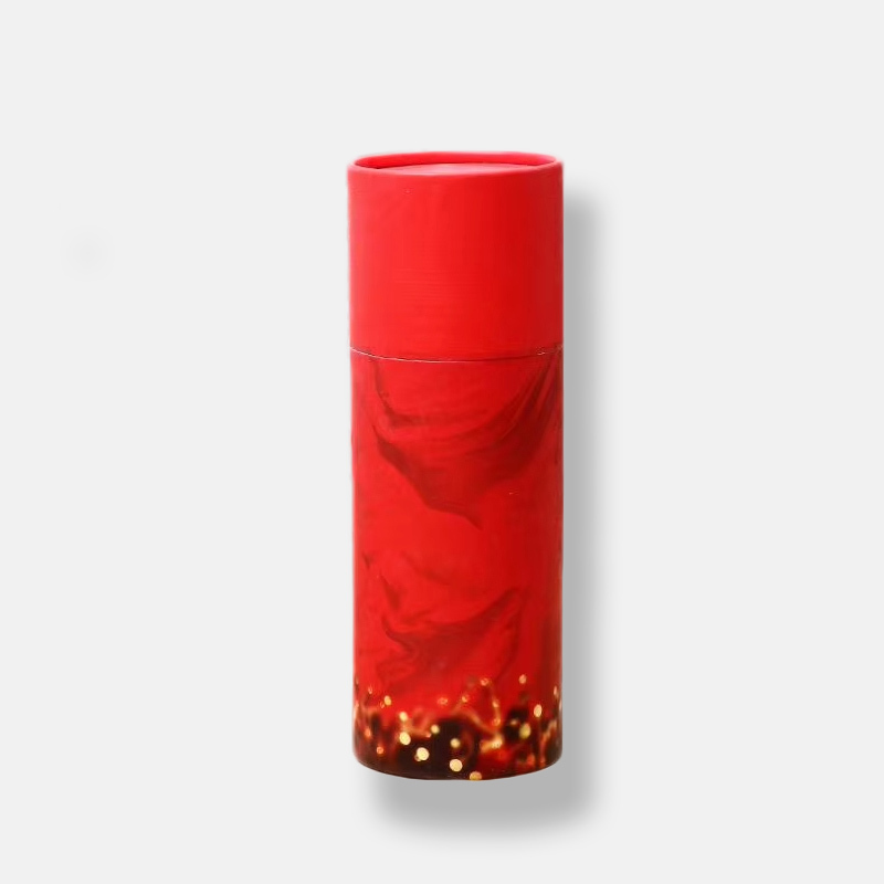 Customized Red Classic Paper Tube Packaging Manufacturer