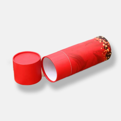 Customized Red Classic Paper Tube Packaging Manufacturer
