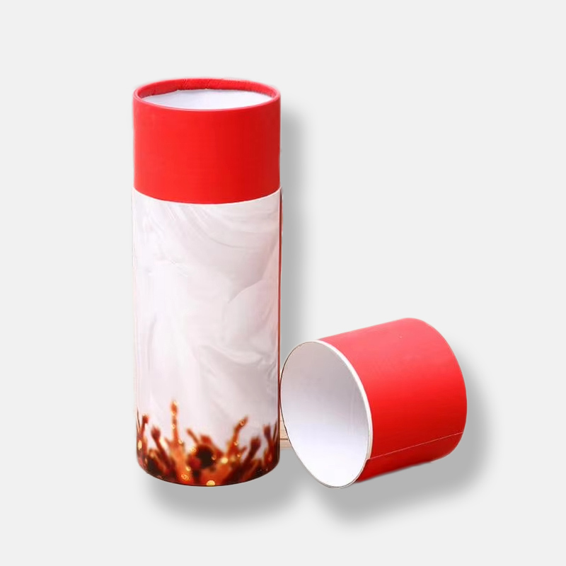 Customized Red Classic Paper Tube Packaging Manufacturer