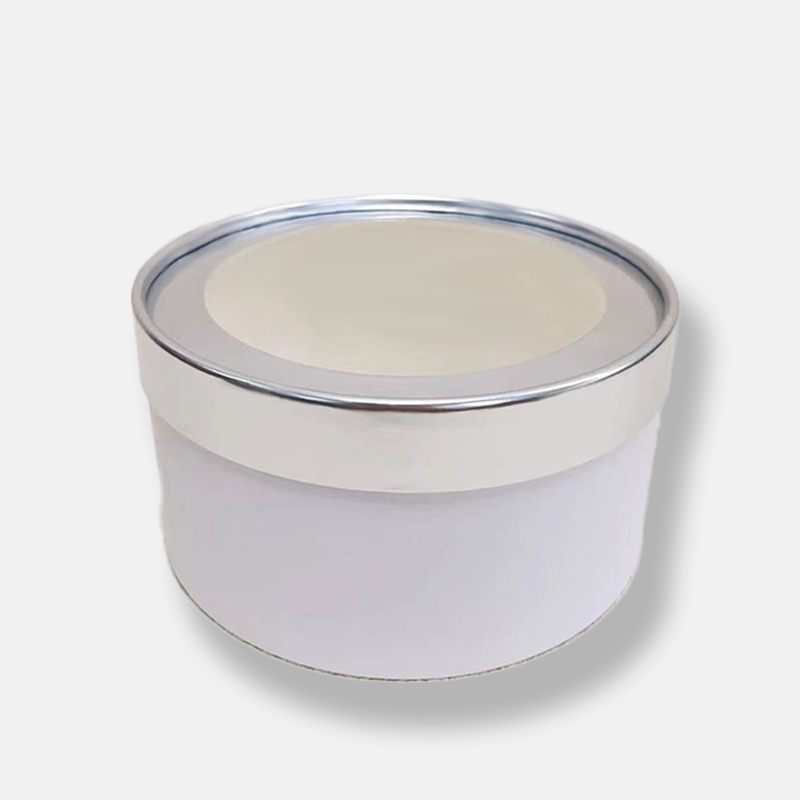 Customized Silver Card Window Cake Paper Tube Packaging Manufacturer