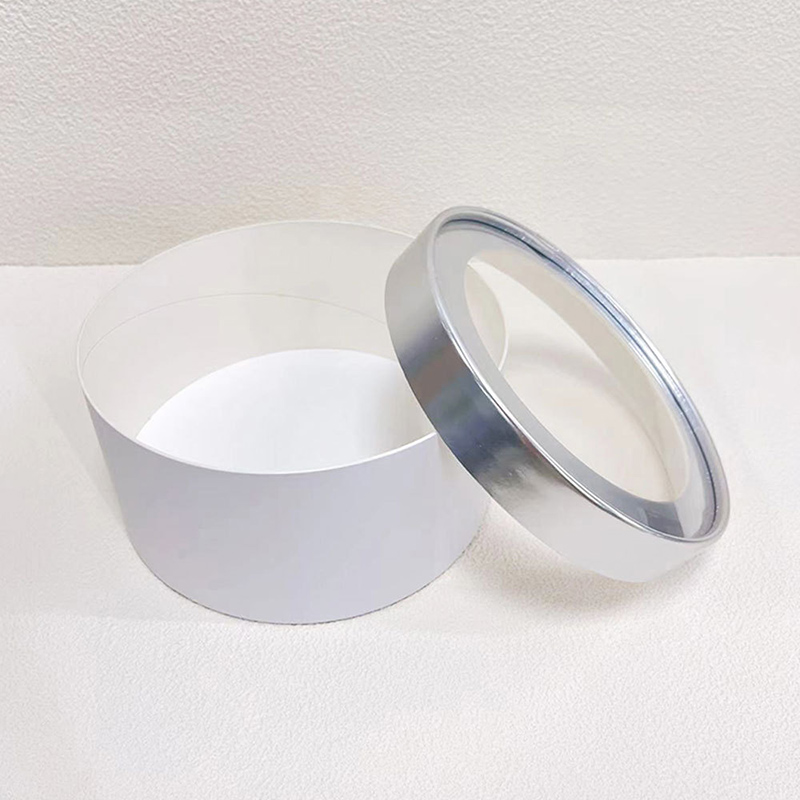 Customized Silver Card Window Cake Paper Tube Packaging Manufacturer