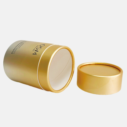 Degradable Gold Cardboard Tube Packaging Wholesale
