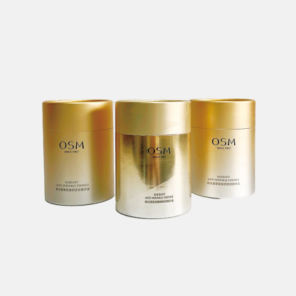 Degradable Gold Cardboard Tube Packaging Wholesale