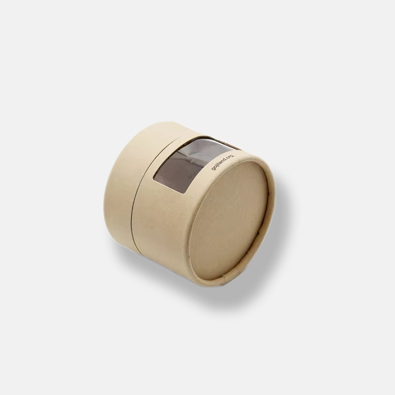 Eco-friendly Custom Kraft PVC Window Paper Tube Packaging