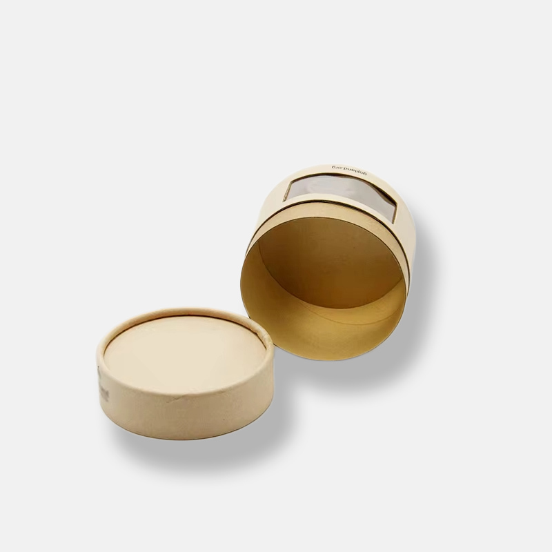 Eco-friendly Custom Kraft PVC Window Paper Tube Packaging