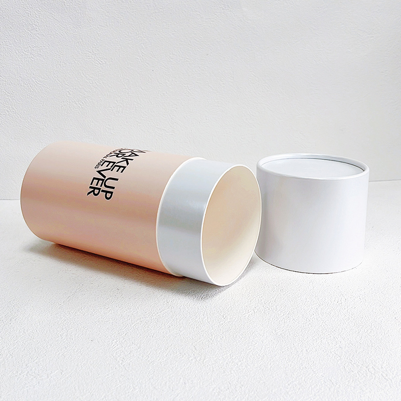 Embossed Cosmetic Paper Tube Packaging Wholesale