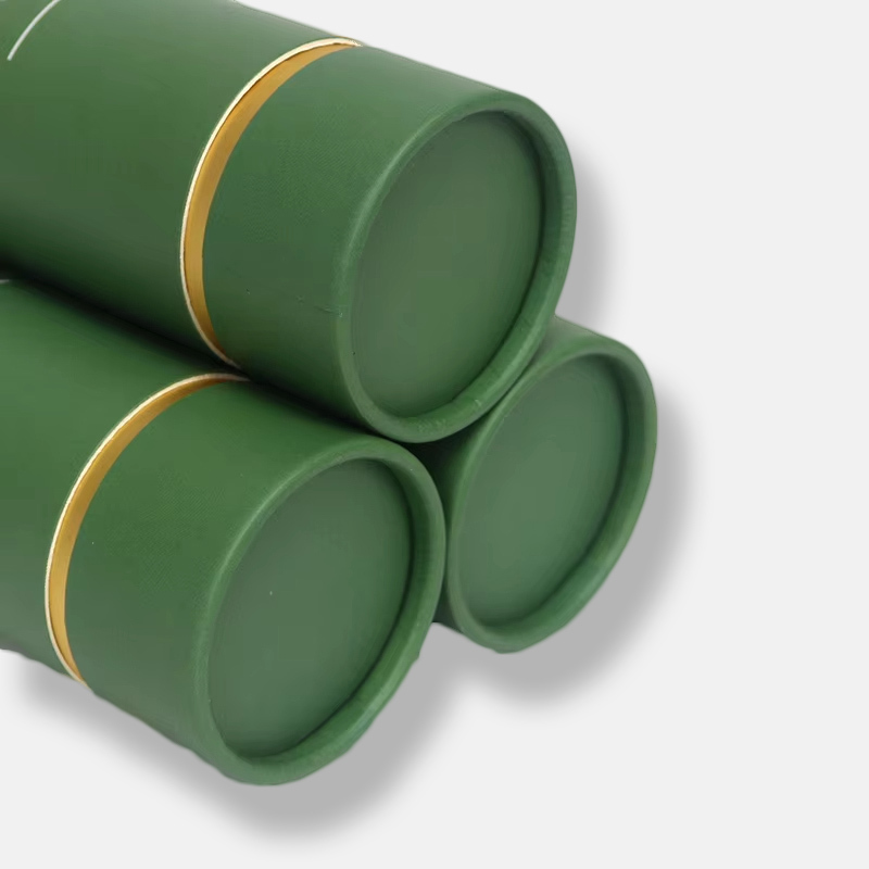 Green Matt Gold Cardboard Tube Wholesale