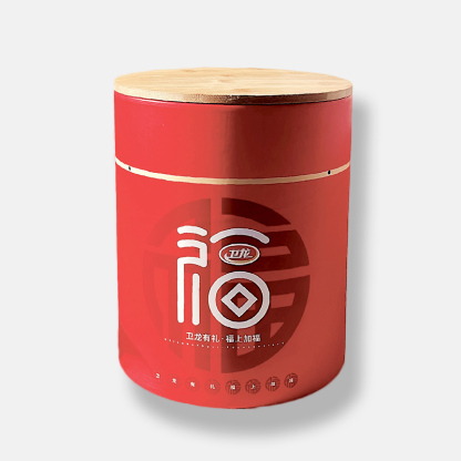 Large Diameter Snack Paper Tube with Wooden Cover Wholesale