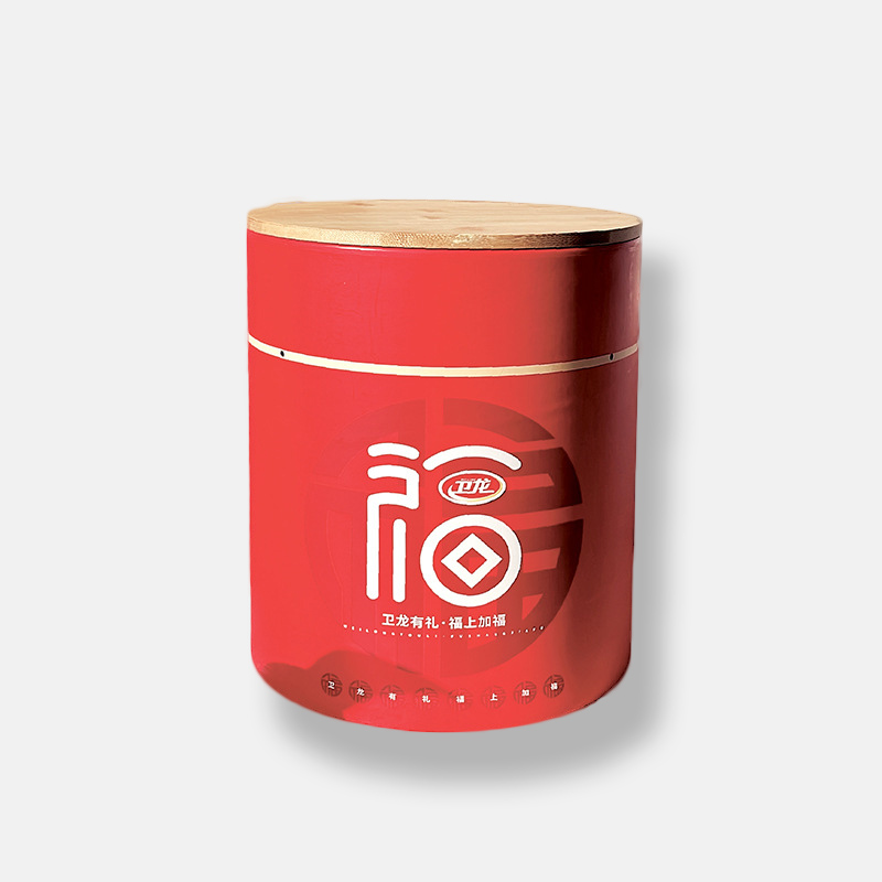 Large Diameter Snack Paper Tube with Wooden Cover Wholesale