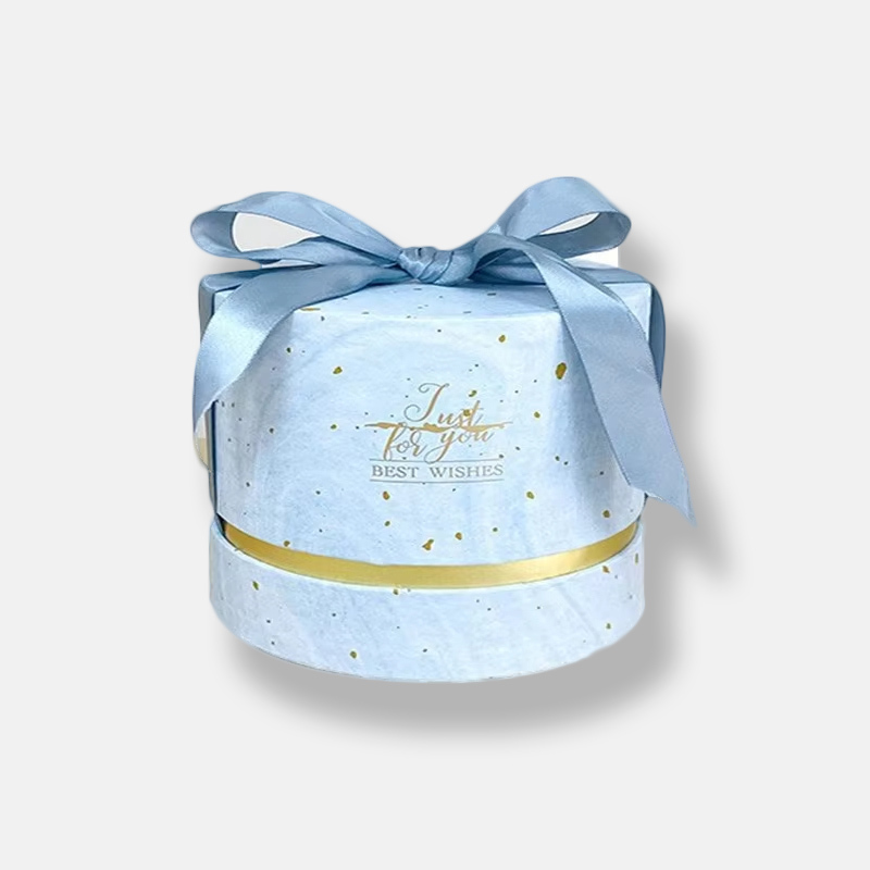 Luxury Round Paper Tube Packaging With Ribbon Supplier