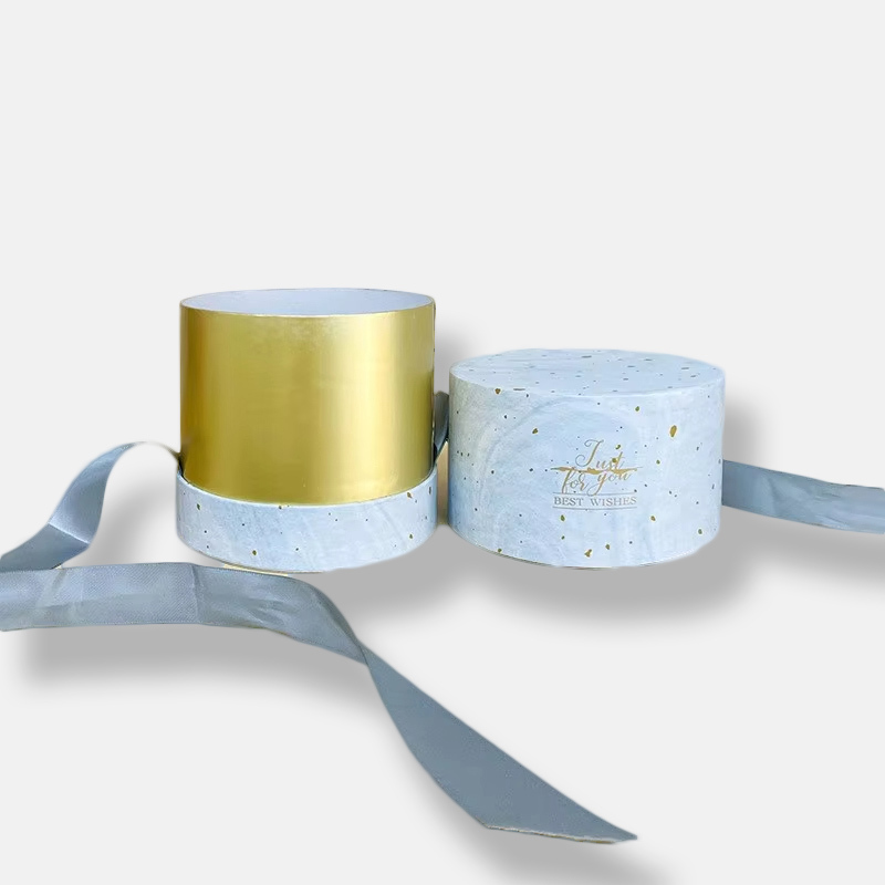 Luxury Round Paper Tube Packaging With Ribbon Supplier