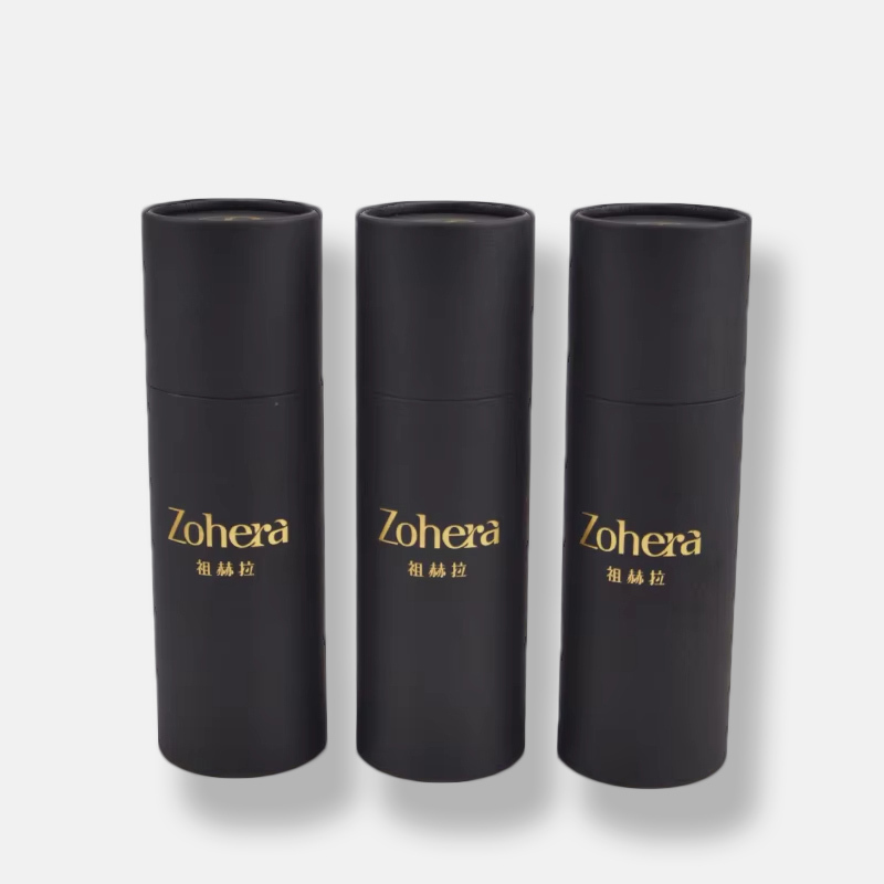 Matte Black Paper Tube Packaging Wholesale