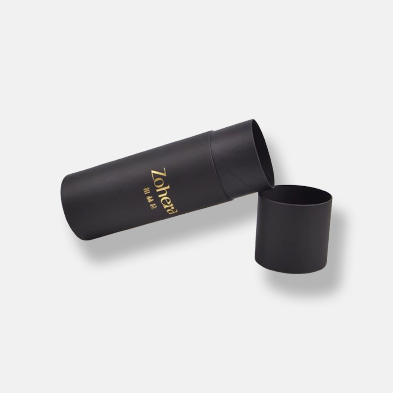 Matte Black Paper Tube Packaging Wholesale