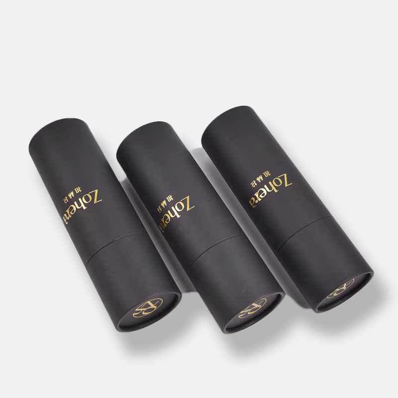 Matte Black Paper Tube Packaging Wholesale