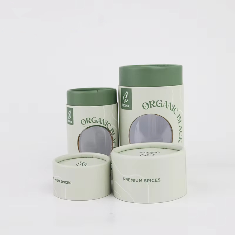 Matte Turned-Edge Paper Tube with Window Wholesale