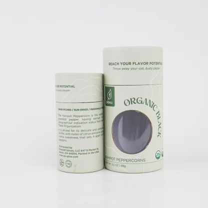 Matte Turned-Edge Paper Tube with Window Wholesale