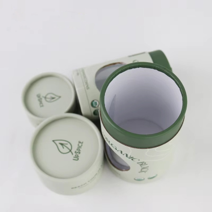 Matte Turned-Edge Paper Tube with Window Wholesale
