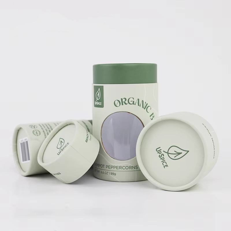 Matte Turned-Edge Paper Tube with Window Wholesale