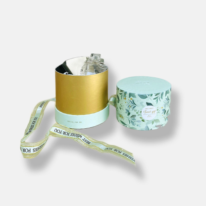 Paper Tube Packaging with Ribbon Decoration Manufacturer