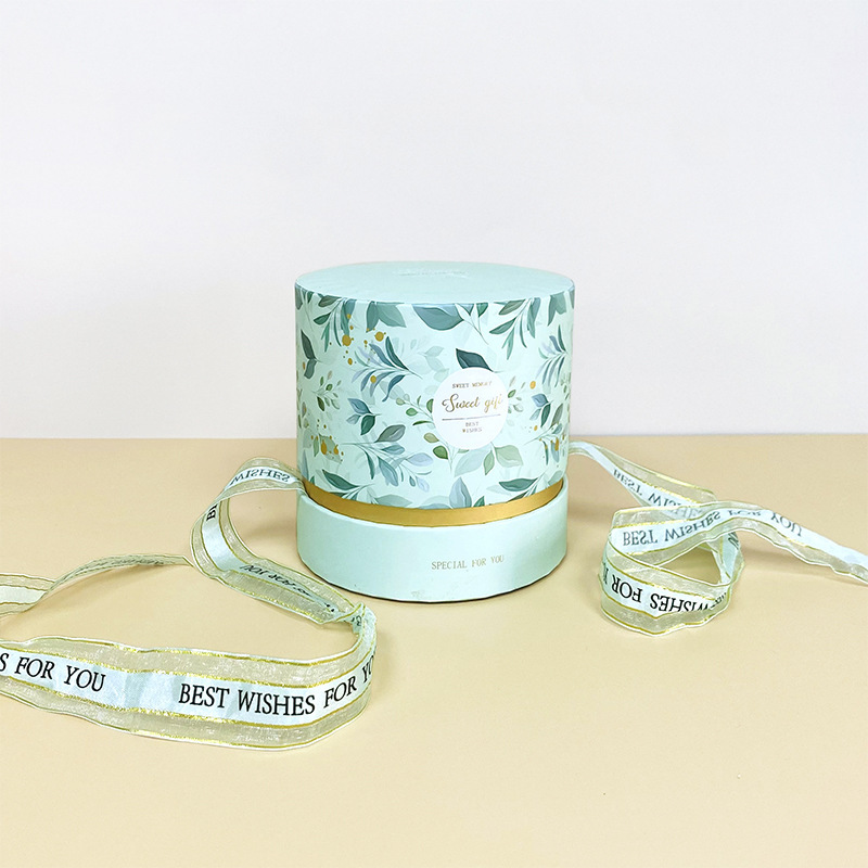 Paper Tube Packaging with Ribbon Decoration Manufacturer