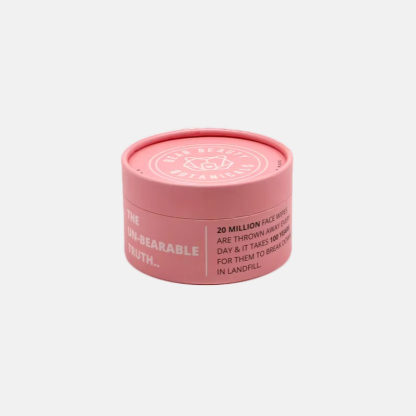 Pink Round Cosmetic Paper Tube Packaging Wholesale